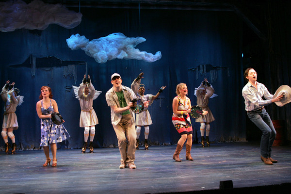 The cast of Goodspeed Musicals' LUCKY GUY production. (c) Diane Sobolewski.