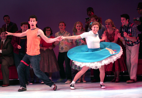 Lannon Killea and Savannah Wise with the cast of Goodspeed Musicals' HAPPY DAYS. (c) Diane Sobolewski.