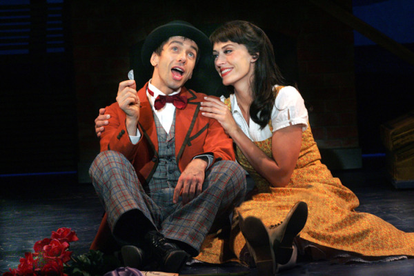 Jon Peterson and Sara Gettelfinger in Goodspeed Musicals' HALF A SIXPENCE. (c) Diane Sobolewski.