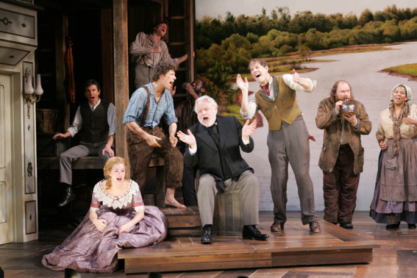 The cast of Goodspeed Musicals' production BIG RIVER. (c) Diane Sobolewski.
