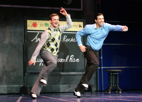 Scott Barnhardt and David Elder in Goodspeed's SINGIN' IN THE RAIN. (c)Diane Sobolewski.