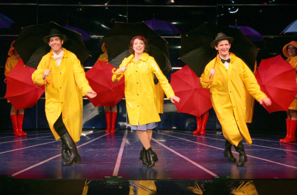 David Elder, Sarah Jane Everman and Scott Barnhardt in Goodspeed's SINGIN' IN THE RAIN production. (c)Diane Sobolewski.