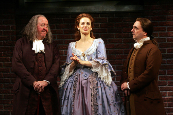 Ronn Carrol, Teal Wicks and Peter A. Carey in Goodspeed's 1776. (c)Diane Sobolewski