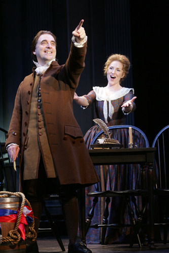 Peter A. Carey and Jayne Paterson in Goodspeed's 1776. (c)Diane Sobolewski.