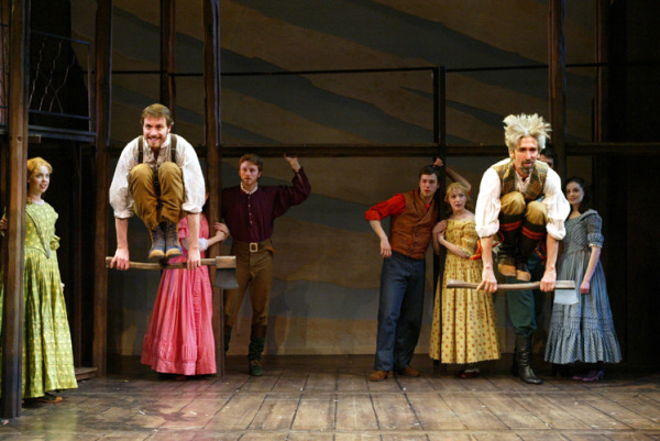 The cast of Goodspeed's SEVEN BRIDES FOR SEVEN BROTHERS. (c)Diane Sobolewski.