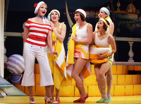 Bethe Austin, Kirsten Wyatt, Krysta Rodriguez, Renée Pugh and Margot de La Barre in Goodspeed's THE BOY FRIEND. (c)Diane Sobolewski.