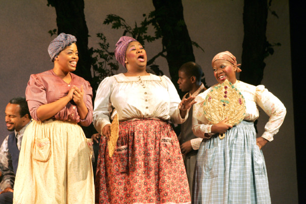 Angela Karol Grovey, NaTasha Yvette Williams, and Q. Smith in Goodspeed's ABYSSINIA. (c)Diane Sobolewski.