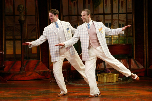 Greg Mills and Noah Racey in Goodspeed's WHERE'S CHARLEY? (c) Diane Sobolewski