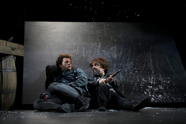 Damon J. Gillespie and Peter Dinklage in Goodspeed's CYRANO. (c)Diane Sobolewski.