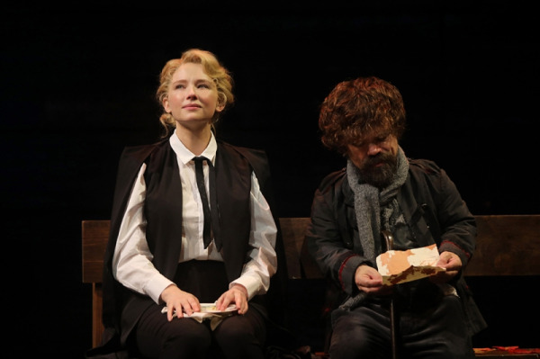 Haley Bennett and Peter Dinklage in Goodspeed's CYRANO. (c)Diane Sobolewski.