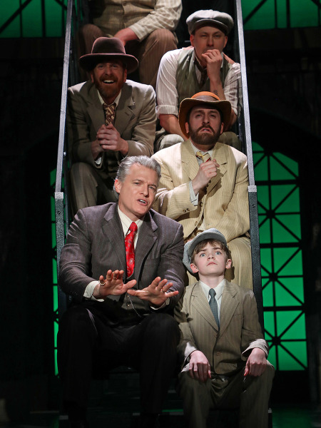Edward Watts and Sawyer Delaney with Joseph Fierberg, Matt Wall, Jonathan Cobrda and Stephen Tewksbury. Photo by Diane Sobolewski.