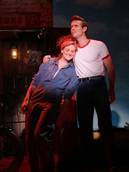 Kerstin Anderson and Ryan Mac in Goodspeed's All Shook Up. Photo by Diane Sobolewski.