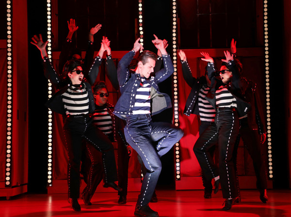Ryan Mac and the cast of Goodspeed's All Shook Up. Photo by Diane Sobolewski.