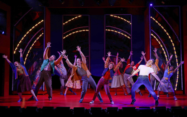 The cast of Goodspeed's All Shook Up. Photo by Diane Sobolewski.