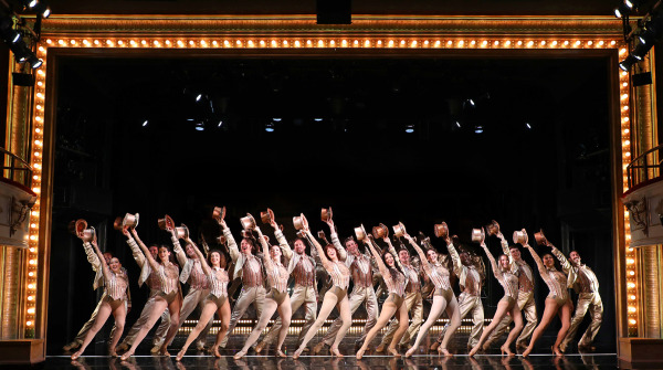The cast of Goodspeed's A Chorus Line. Photo by Diane Sobolewski.