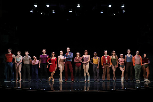 The cast of Goodspeed's A Chorus Line. Photo by Diane Sobolewski.