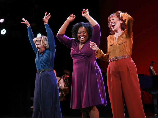 Issy van Randwyck, Shinnerrie Jackson and Lynne Wintersteller in Goodspeed's About Time. Photo by Diane Sobolewski.
