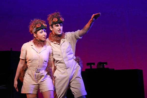 Claire Saunders and Ethan Peterson in Goodspeed's The Great Emu War. Photo by Diane Sobolewski.