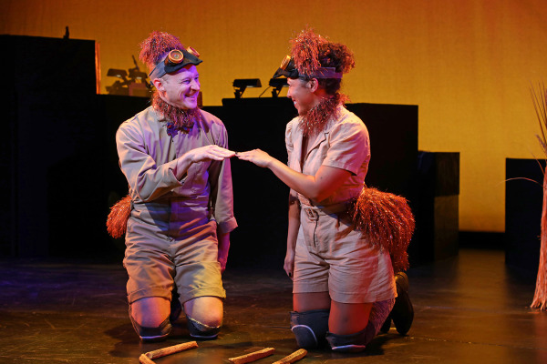 Jeremy Davis and Claire Saunders in Goodspeed's The Great Emu War. Photo by Diane Sobolewski.