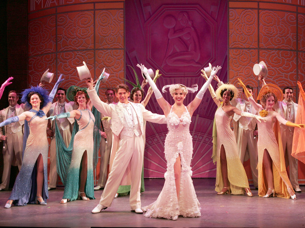 Laurie Wells and the cast of Goodspeed's 42nd Street. Photo by Diane Sobolewski.
