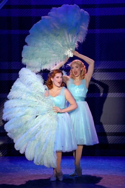 Lauren Nicole Chapman and Jonalyn Saxer in Goodspeed's White Christmas. Photo by Diane Sobolewski.
