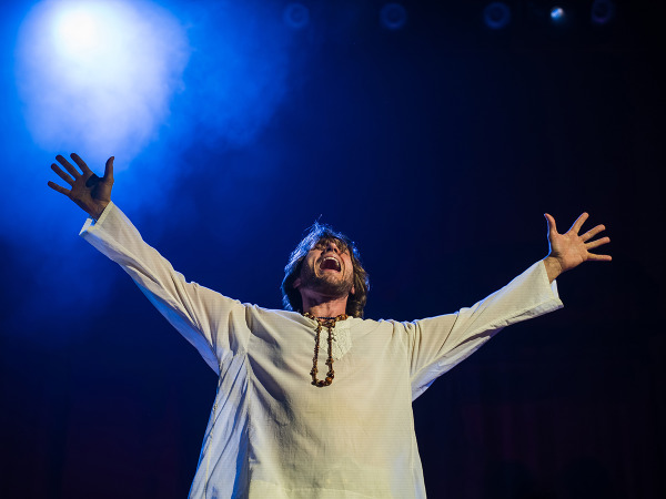 Justin Matthew Sargent in Goodspeed's Jesus Christ Superstar. Photo by Meredith Longo.