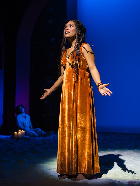 Stephanie Zaharis with Justin Matthew Sargent in Goodspeed's Jesus Christ Superstar. Photo by Meredith Longo.