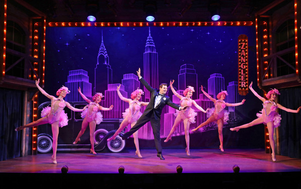 Will Burton and the cast of Goodspeed's Crazy For You. Photo by Diane Sobolewski.