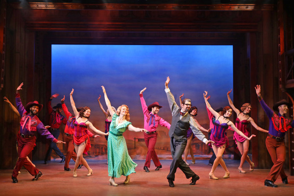 Brittany Zeinstra, Will Burton and the cast of Goodspeed's Crazy For You. Photo by Diane Sobolewski.