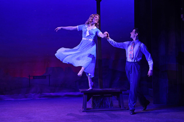 Brittany Zeinstra and Will Burton in Goodspeed's Crazy For You. Photo by Diane Sobolewski.