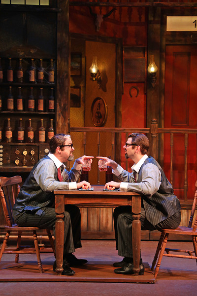 Edward Juvier and Will Burton in Goodspeed's Crazy For You. Photo by Diane Sobolewski.