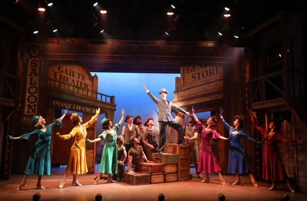 Will Burton and the cast of Goodspeed's Crazy For You. Photo by Diane Sobolewski.