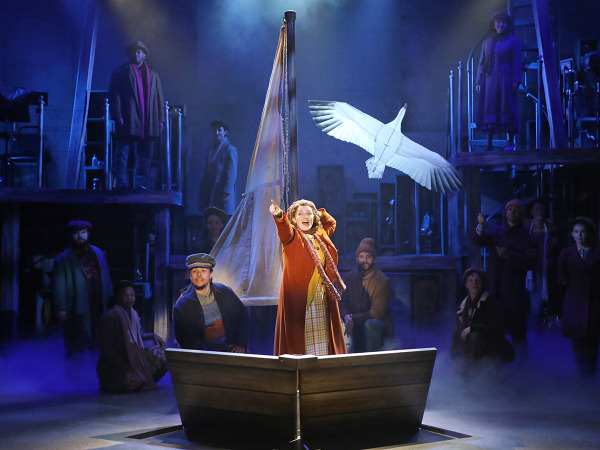 Eric Graise, Ashlyn Maddox and the cast of Goodspeed's The Snow Goose. Photo by Diane Sobolewski