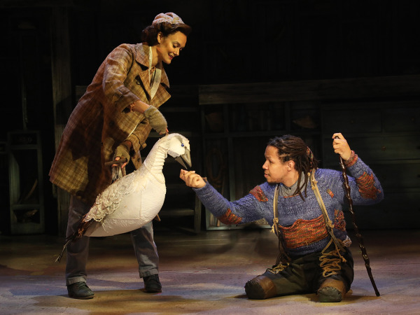 Leah Hofmann and Eric Graise in Goodspeed's The Snow Goose. Photo by Diane Soboelwski