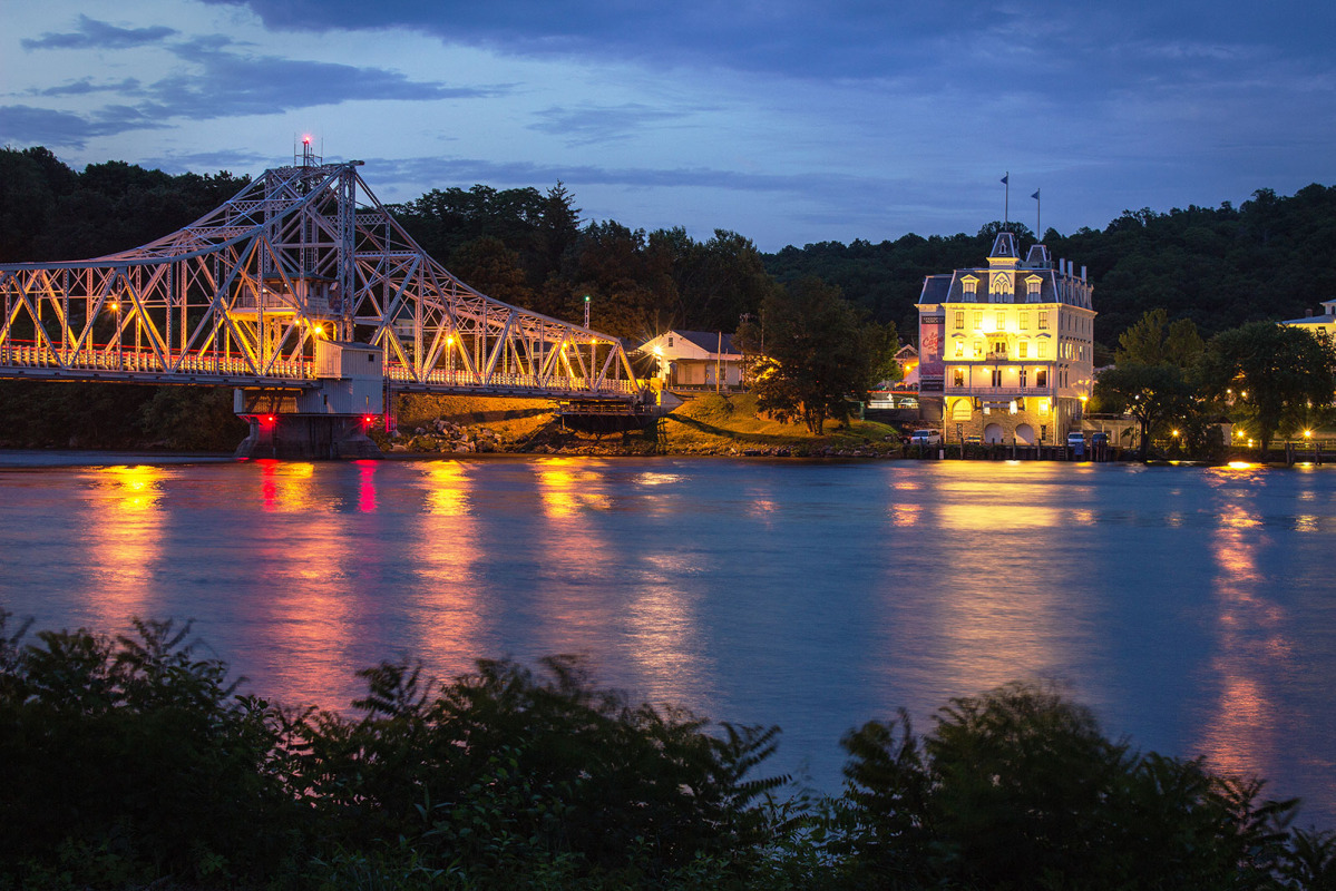The Goodspeed by the river at night photo by Rita Rainey