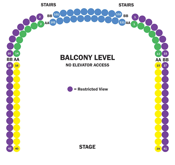 Norma Terris Theater Seating Chart